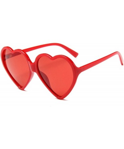 Yellow Pink Red Glasses Large Women Lady Girls Oversized Heart Shaped Retro Sunglasses Cute Love Eyewear - C04 - CB18W5ENGUR ...