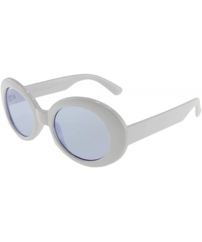 Kurt - Celebrity Inspired Oval Sunglasses - Whiteblue - CP18S8DWX8U $10.19 Oval