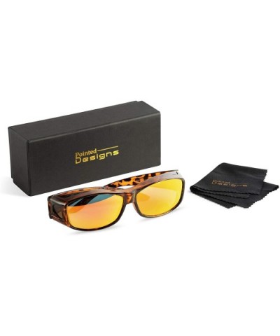 Reflective Over Glasses Sunglasses with Mirrored Lenses - Box and Cloth - Polarized Protection - Style 1 - CK18I6Q55K0 $7.96 ...