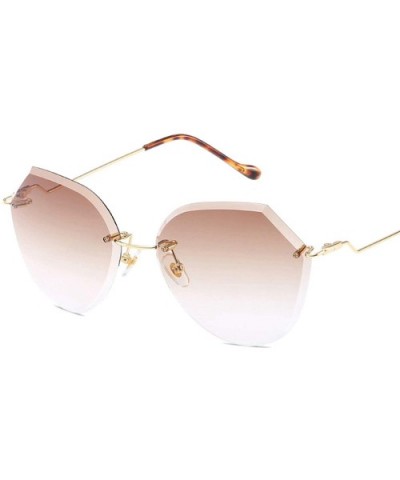 Vintage Polygon Sunglasses for Women Metal PC UV400 Sunglasses - Style 2 - CM18SZSRZ0E $16.65 Oversized