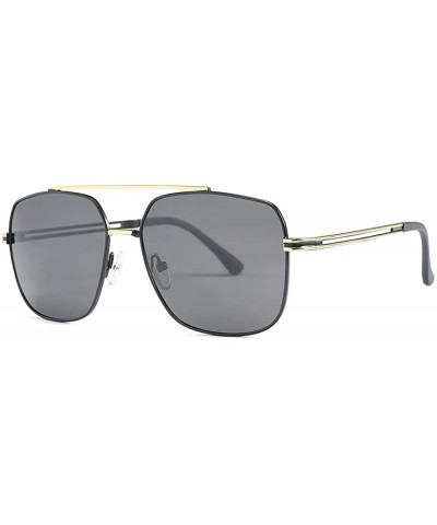 Men's polarized TAC1.1 sunglasses new business casual sunglasses - Gold Grey C3 - CP1905958A2 $11.12 Round