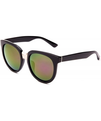 Classic Cat Eye Polaroid Lens Sunglasses Acetate Frame with Spring Hinges for women - D-purple - C818G3ZEW8Q $9.18 Oversized