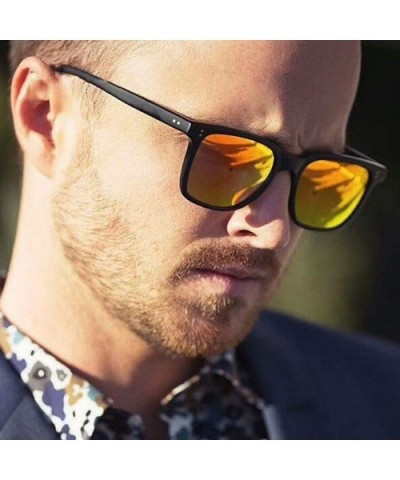 Luxury Aviation Square Sunglasses Men Er Sunglass Vintage Sun Glasses Women Sunglases - C1 - CJ199CD443I $26.02 Goggle