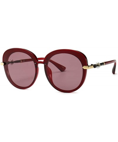 Sunglasses Driving Driving Glasses Large Frame Mirror Tide Classic Sunglasses Female - CE18X6YO2AR $35.90 Rimless