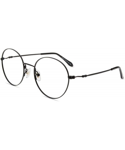 Blue Light Blocking Reading Glasses - Retro Round Metal Computer Reading Glasses with Maginfication - Black - C618WQ6KGOX $17...