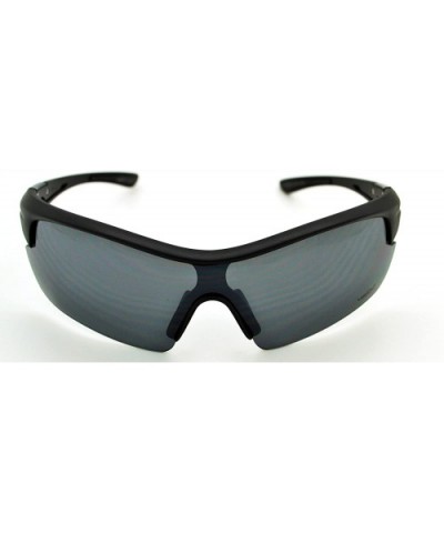 Mens & Womens Sport Wrap Exercise- Sunglasses- Cycling Running w/Microfiber - Black - C912KWJIEZD $8.63 Sport