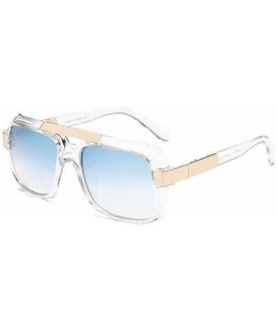 Vintage Oversized Sunglasses Men Brand Gradient Goggles Sun Glasses Women C2 - C4 - CK18YQO706W $13.07 Oversized