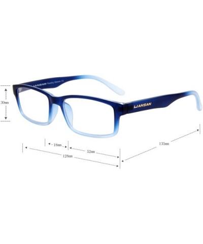 Womens Mens Designer 3 Pack Magnifying Rectangular Lightweight Reading Glasses Unisex Fashion Readers L3713 - CE18327Z0WT $16...