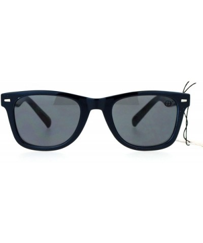 Unisex Square Sunglasses Designer Fashion Horn Rim Frame UV 400 - Navy Tort - CV1884ATNUE $9.47 Square