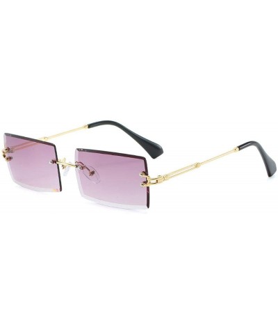 Vintage Square Sunglasses Women Designer Retro Small Sun Glasses UV400 Purple Eyewear Lunette De Soleil Femme - CN197A29NLW $...