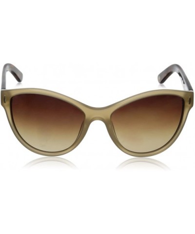 Women's Fashionable HTG1021 C2 Polarized Round Sunglasses - Transparent Cream Demi - C811OCMX73L $33.11 Sport