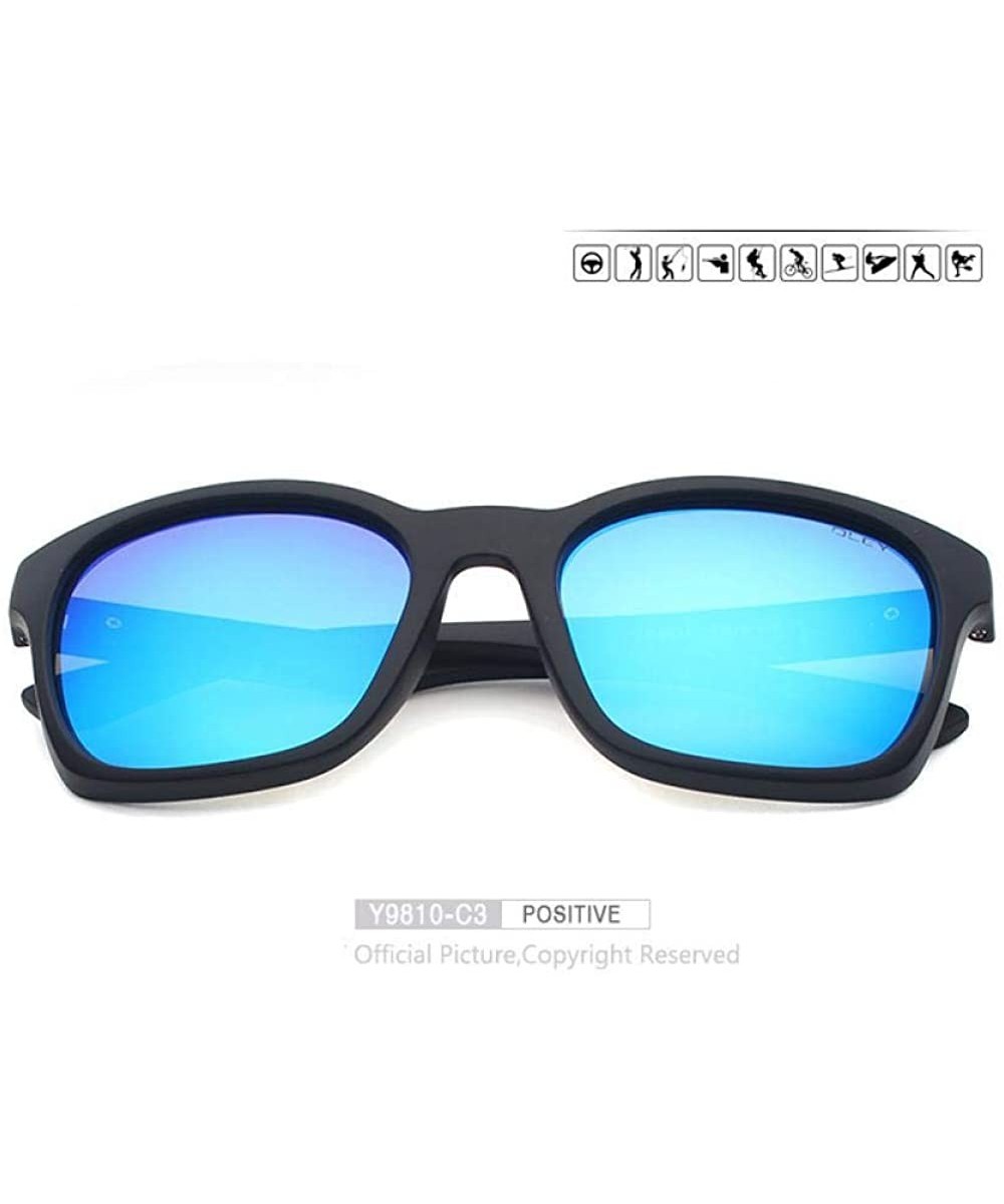 Retro Polarized Sunglasses Men Womens Brand Designer Sun Glasses Y9810 C1 BOX - Y9810 C3 Box - CQ18XE9R4LA $11.38 Aviator