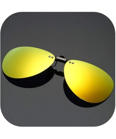 Mens Polarized Clip Sunglasses Men Women Pilot Sun Glasses UV400 Eyeglasses Night Driving ZB-82 - 8 - C0197Y7EXK2 $31.47 Oval