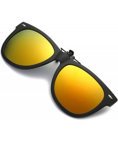 Polarized Sunglasses Prescription Eyeglass Orange 2 - Round-orange - CI18RSXS5QE $11.88 Aviator