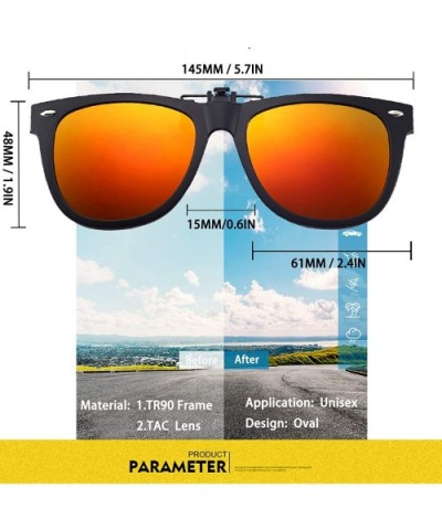 Polarized Sunglasses Prescription Eyeglass Orange 2 - Round-orange - CI18RSXS5QE $11.88 Aviator