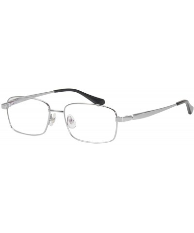 Titanium Full Rim Durable Glasses Frame Optical Eyeglasses - Large Silver - CC1850EC3HG $22.36 Aviator