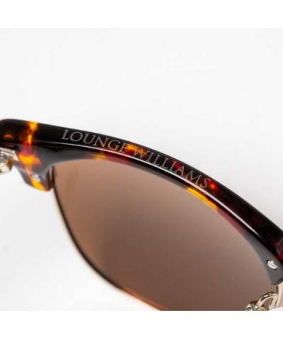 Earl Polarized Sunglasses Designer Inspired Vintage Semi Rimless - Tortoise - C511J5IX147 $49.63 Semi-rimless