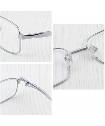 Titanium Full Rim Durable Glasses Frame Optical Eyeglasses - Large Silver - CC1850EC3HG $22.36 Aviator