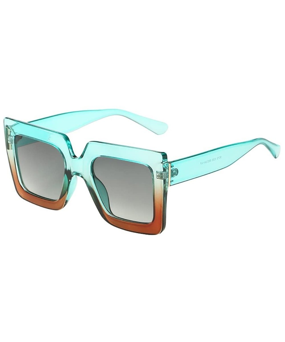 Women Men Vintage Big Frame Square Shape Sunglasses Eyewear Retro Unisex Luxury Accessory (Multicolor) - CI195MAAX70 $7.30 Re...
