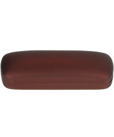 Sunglasses & Glasses Protective Hard Case Rectangular Faux Matte Leather - Brown - C21877GY3R6 $5.76 Rectangular