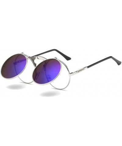 Sunglasses Women Round Metal Frames Sun Glasses Men Retro Eyewear UV400 - 1 - CR18QA8ITK5 $25.48 Round