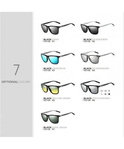 Unisex Retro Aluminum+TR90 Sunglasses Polarized Lens Vintage Eyewear Accessories Sun Glasses Men/Women 6108 - CU199C8ZYWO $27...