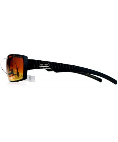 Xloop HD Sunglasses High Definition Clarity Lens Mens Rectangular Frame - Black - CD1875O3H9G $8.12 Rectangular