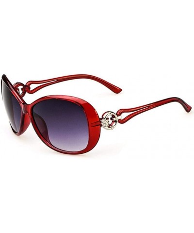 Womens Fashion Oval Shape UV400 Framed Sunglasses - Gray - CD197XK6WRM $7.47 Oval