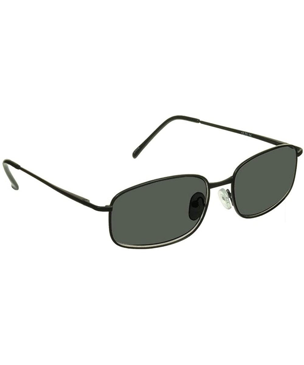 Reader Sunglasses Men and Women Full Lens No Line Reading Sunglasses - Not Bifocal - Black - CE18OHR8E9E $12.64 Oval