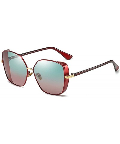 2019 Summer Style Oversized Sun Glasses for Women Metal Frame Gradient Candy Colors Punk Sunglasses - CZ18NAOH9CU $9.03 Square