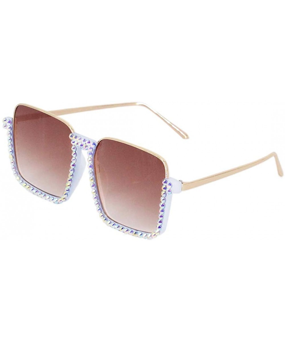 Round Vintage Sunglasses Rhinestone Decoration Sun Glasses for Women - Y-45 - CN198W59HYK $8.45 Round