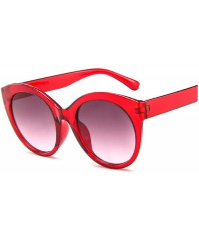 New Vintage Pink Cat Eye Sunglasses Women Fashion Er Mirror Cateye Round Sun Glasses Female Shades UV400 - CR199CH8C55 $14.43...