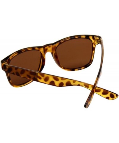 Classic 80's Vintage Style Design Polarized Sunglasses - Brown - CP12NGGCCPE $6.96 Goggle