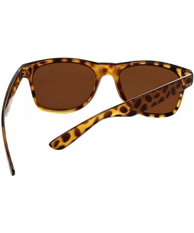 Classic 80's Vintage Style Design Polarized Sunglasses - Brown - CP12NGGCCPE $6.96 Goggle