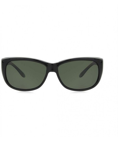 Women's Haven-morgan Pearl Rectangular Fits Over Sunglasses - Black/Green - C3196EY8KCS $24.00 Rectangular