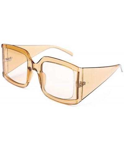 Women Fashion Sunglasses Oversized Eyewear Street Photos Sunglasses With Case UV400 Protection - CD18X7ZIWXW $9.71 Oversized