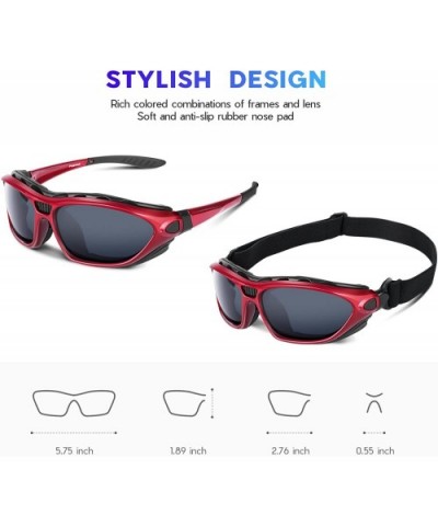 Polarized Sports Sunglasses for Men Women Youth Motorcycle Safety Driving Riding Military Goggles TAC Glasses - C318RMLIT5G $...