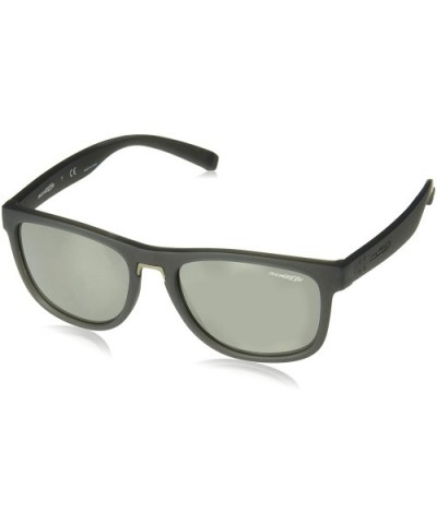 Men's An4252 Woke Round Sunglasses - Matte Grey/Grey Mirror Silver - CI18CAS8TXA $56.40 Sport