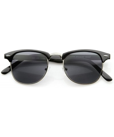 Polarized Classic Soho Half Frame Semi-Rimless Horn Rimmed Sunglasses - C811VLK6OUP $5.02 Semi-rimless
