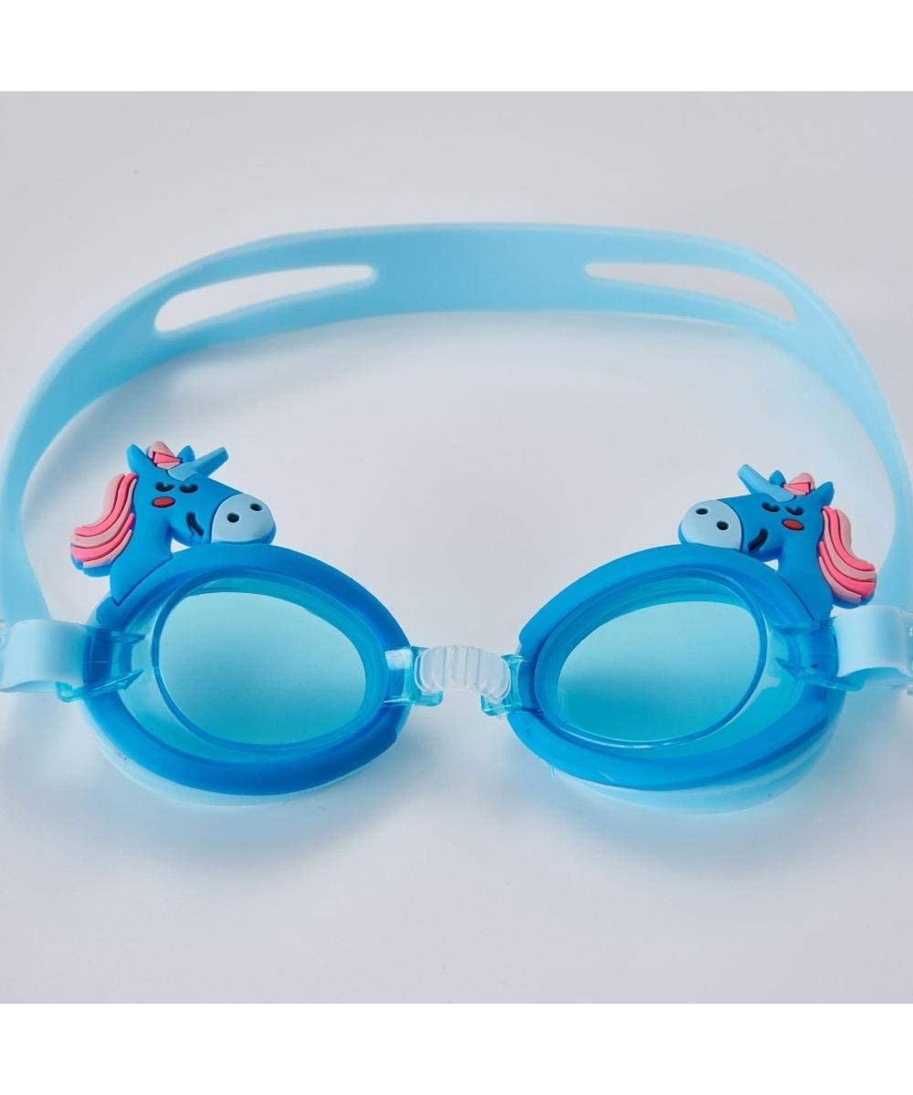 Youth Children Goggles Anti-Fog Swimming Glasses - Full Blue - CZ18YYYW50D $20.99 Goggle