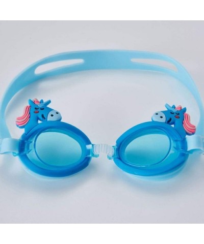 Youth Children Goggles Anti-Fog Swimming Glasses - Full Blue - CZ18YYYW50D $20.99 Goggle