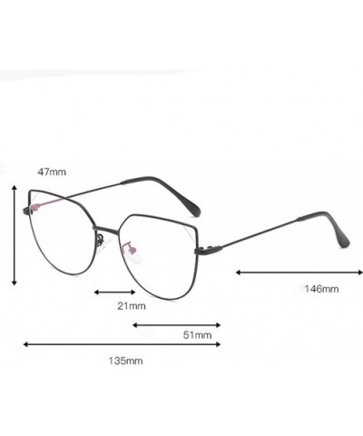Fashion Square Clear Lens Glasses-Classic Vintage Retro Style Metal Frame Sunglasses Eyewear - E - C1196ILESM8 $5.75 Semi-rim...