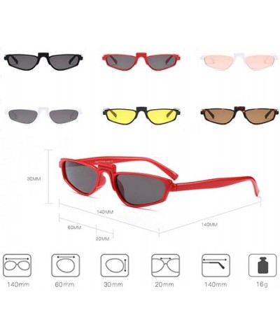 Unisex Retro Vintage eyewear Fashion Small Square Frame Mini Sunglasses - C1 - C718CIDN24H $17.91 Goggle