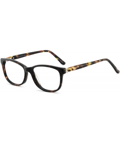 Women Casual Eyewear Frames Non-prescription Clear Lens Eyeglasses - B-tortoise - CM186HMZN65 $17.46 Oval