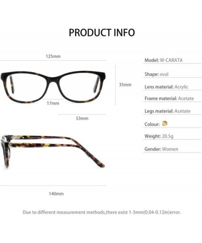 Women Casual Eyewear Frames Non-prescription Clear Lens Eyeglasses - B-tortoise - CM186HMZN65 $17.46 Oval