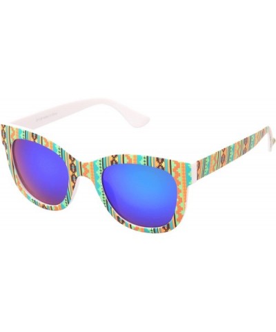 'Easton' Square Fashion Sunglasses - Orange - CV11P2VFBSZ $8.53 Square