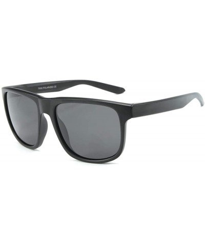 Hot pop sunglasses polarized lenses stylish men driving sunglasses - Sand Black C3 - CQ1904W9KUM $11.81 Round