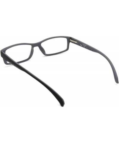 Soft Matte Black w/ 2 Tone Reading Glasses Spring Hinge 0.74 Oz - R1 Matte Black Matte Grey - CI18WXDRE3H $17.04 Rectangular