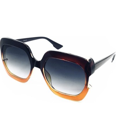8056 Premium Oversize XXL New Pop Classic Gaia Candy Funky Fashion Tint Designer Women Fashion Retro Sunglasses - CW18C9YX7R0...