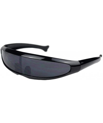 Women Man Outdoor Fishtail Uni-lens Sunglasses-Riding Cycling Glasses Eyewear - C - C818Q3DXO84 $4.92 Goggle